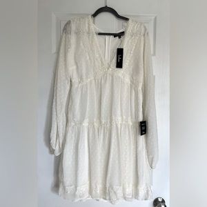 Lulu’s White Chiffon Dress